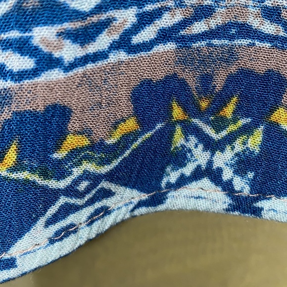 AZTEC PRINT MULTI-COLOR HALTER DRAWSTRING ROMPER SZ M/L - Picture 9 of 11